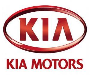 Puzzle de Logo de KIA Motors, fabricante surcoreano de automóviles