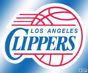 Puzzle de Logo de Los Angeles Clippers, equipo NBA. División Pacífico, Conferencia Oeste