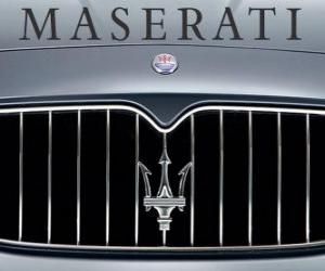 Puzzle de Logo de Maserati, marca italiana de coches deportivos
