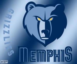 Puzzle de Logo de Memphis Grizzlies, equipo de la NBA. División Suroeste, Conferencia Oeste