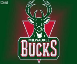 Puzzle de Logo de Milwaukee Bucks, equipo de la NBA. División Central, Conferencia Este