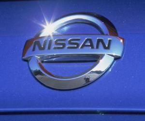 Puzzle de Logo de Nissan, marca japonesa de coches