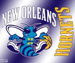 Puzzle de Logo de Nueva Orleans Hornets, equipo de la NBA. División Suroeste, Conferencia Oeste
