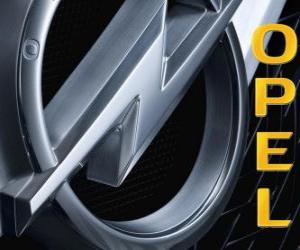 Puzzle de Logo de Opel, marca alemana de coches