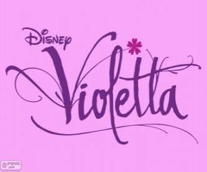 Puzzle de Logo de Violetta, serie de televisión de Disney Channel