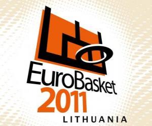 Puzzle de Logo EuroBasket 2011 Lituania. Campeonato Europeo de Baloncesto de 2011. Fiba Europa