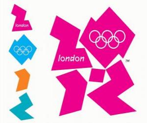 Puzzle de Logo Juegos Olímpicos Londres 2012. Juegos de la XXX Olimpiada