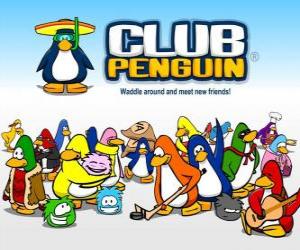 Puzzle de Los divertidos pingüinos del Club Penguin