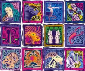 Puzzle de Los doce signos del zodíaco