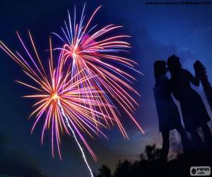 Puzzle de Los fuegos artificiales