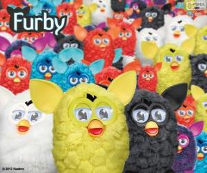 Puzzle de Los Furbys, un juguete electrónico