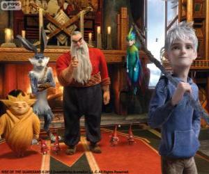 Puzzle de Los Guardianes inmortales unen sus fuerzas para proteger los deseos, las creencias y la imaginación de los niños