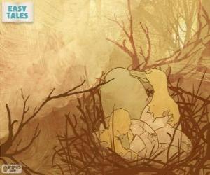 Puzzle de Los huevos empiezan a abrirse y los patitos ya salen de la cáscara