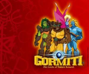 Puzzle de Los poderosos Señores de la Naturaleza, los elegidos para salvar la isla de Gorm