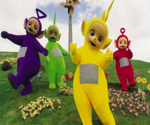 Puzzle de Los Teletubbies: Laa-Laa, Tinky Winky, Po y Dipsy