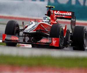 Puzzle de Lucas di Grassi - Virgin - Sepang 2010