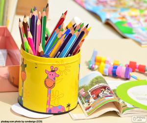 Puzzle de Lápices de colores