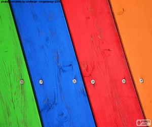 Puzzle de Maderas de varios colores