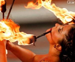 Puzzle de Malabarista con fuego