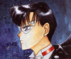 Puzzle de Mamorou Chiba, rmando o Darien se convierte en el héroe Tuxedo Mask, un enmascarado vestido de frac