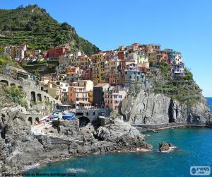 Puzzle de Manarola, Italia