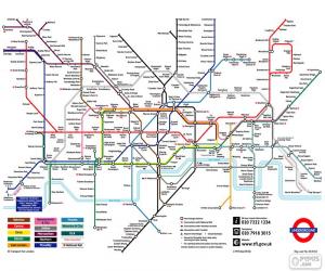 Puzzle de Mapa del Metro de Londres