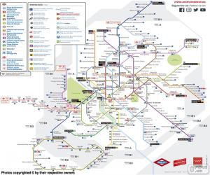 Puzzle de Mapa del Metro de Madrid