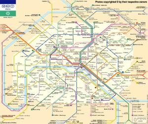 Puzzle de Mapa del Metro de París
