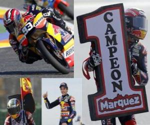 Puzzle de Marc Marquez Campeón del Mundo de 125 cc 2010