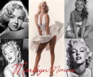 Puzzle de Marilyn Monroe (1926 - 1962) fue una modelo y actriz de cine estadounidense