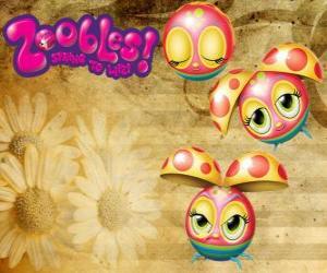 Puzzle de Mariquita, catarina o vaquita de San Antonio, zooble de Petal Point