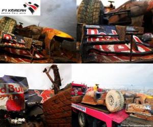 Puzzle de Mark Webber - Red Bull - Corea 2010