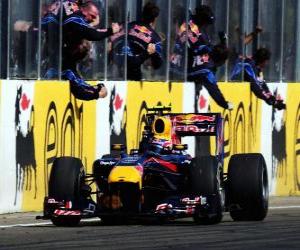 Puzzle de Mark Webber - Red Bull - Hungaroring, Gran Premio de Hungría 2010