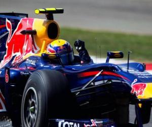 Puzzle de Mark Webber - Red Bull - Silverstone 2010
