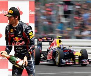 Puzzle de Mark Webber - Red Bull - Silverstone, Gran Premio de Gran Bretaña (2011) (3er Clasificado)