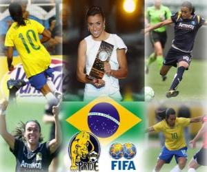 Puzzle de Marta Vieira da Silva mejor Jugadora Mundial del Año de la FIFA 2010
