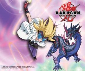 Puzzle de Masquerade y su Bakugan Darkus Hydranoid 