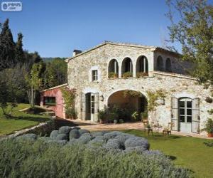 Puzzle de Masía, construcción rural