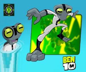 Puzzle de Materia Gris es un alien fisicamente muy débil que no puede ser utilizado en el combate