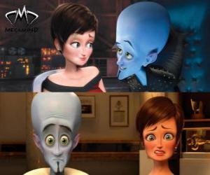 Puzzle de Megamind o Megamente y Roxanne