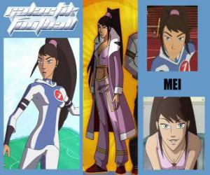 Puzzle de Mei es la jugadora número 7 del equipo de los Snow Kids 