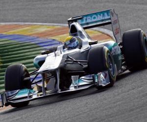 Puzzle de Mercedes MGP W02 - 2011 -