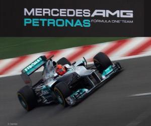 Puzzle de Mercedes W03 - 2012 -