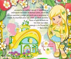 Puzzle de Merengue de Limón o Lucy Limonsito experta en cepillar y secar el cabello