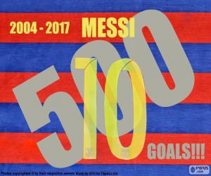 Puzzle de Messi 500 goles