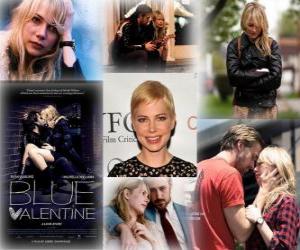Puzzle de Michelle Williams nominada a los Oscars 2011 como mejor actriz por Blue Valentine o Triste san valentín