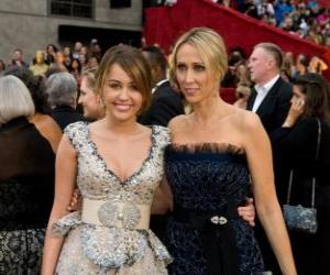 Puzzle de Miley Cyrus y Tish Cyrus su mamá