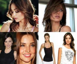 Puzzle de Miranda Kerr es una modelo y actriz australiana.