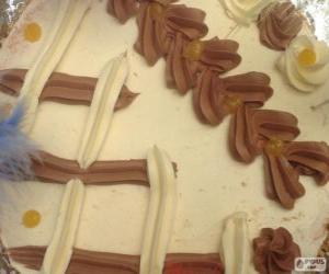 Puzzle de Mona de Pascua de mantequilla