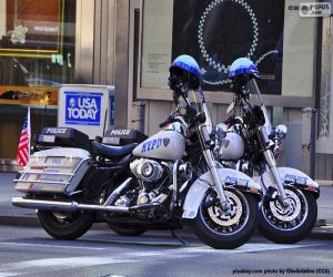 Puzzle de Motos de la policía de Nueva York